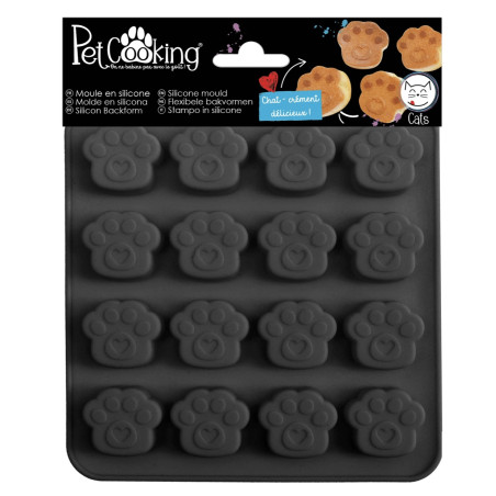 Moule silicone pattes de chat