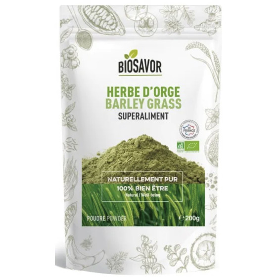 Poudre d’herbe d’orge Bio