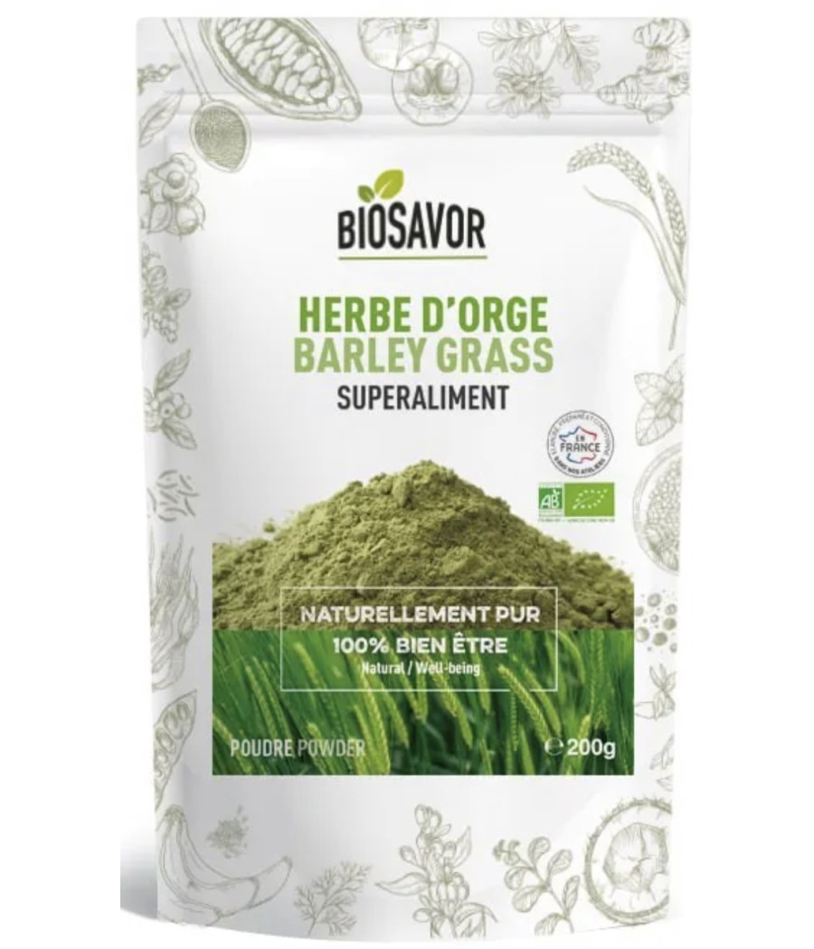 Poudre d’herbe d’orge Bio