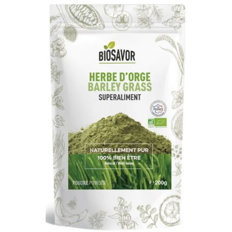 Poudre d’herbe d’orge Bio