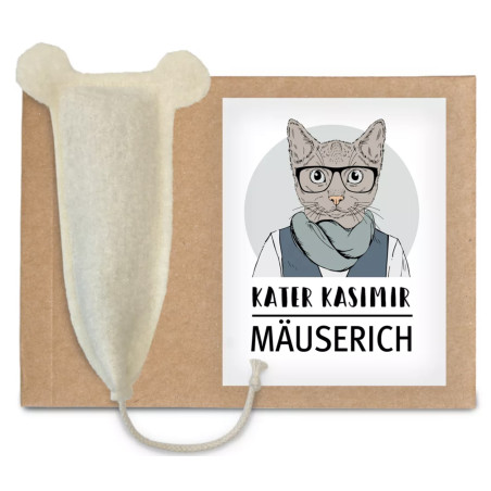 Souris XL laine et herbes à chat