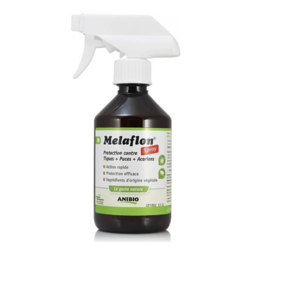 Spray Melaflon tiques-puces-poux-acariens 300ml