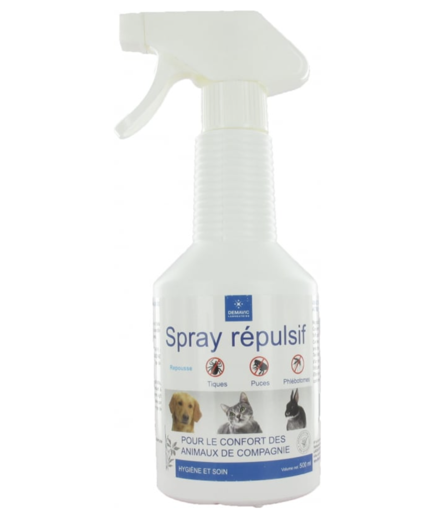 Spray répulsif tiques puces phlébotomes Demavic Spray répulsif tiques puces phlébotomes Demavic