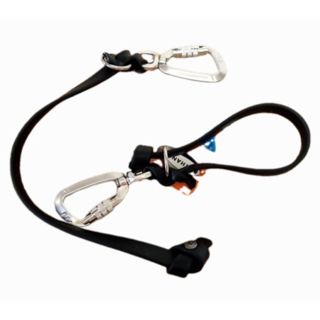 Laisse courte 2-1 biothane grippy
