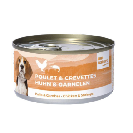 Boite poulet et crevettes Bubi Nature