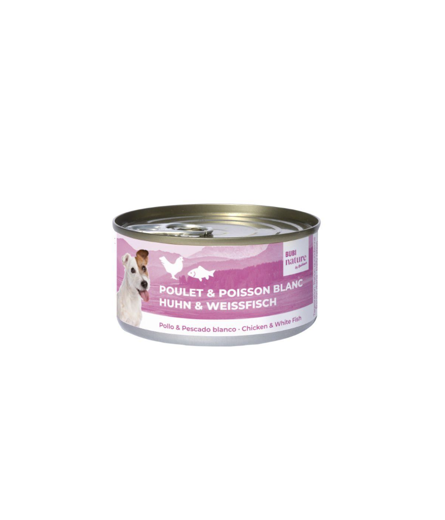 Boite poulet et poisson blanc Bubi Nature