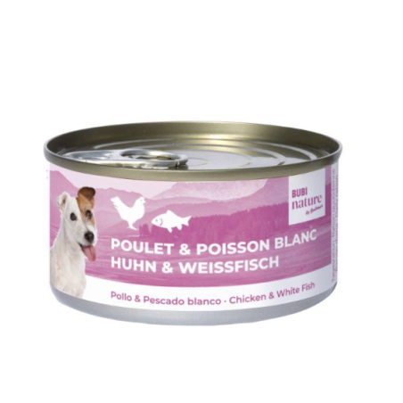 Boite poulet et poisson blanc Bubi Nature