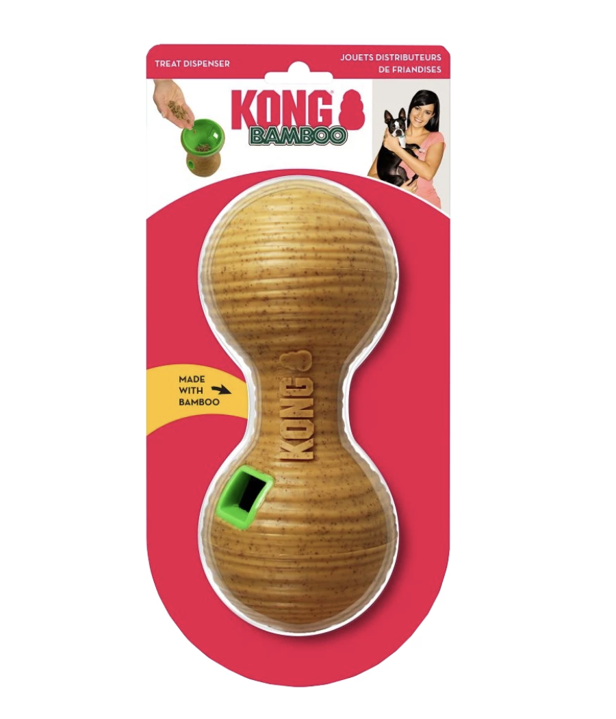 Distributeur KONG Bamboo Feeder Dumbbell