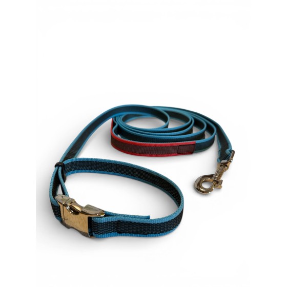 Laisse 3m attache alu anti-dérapante réglable