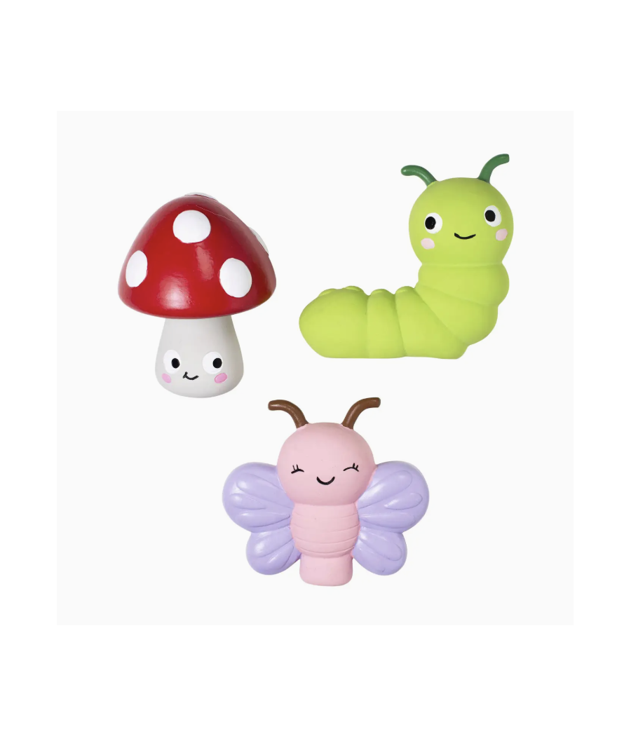 Mini jouets jardiniers en latex x 3