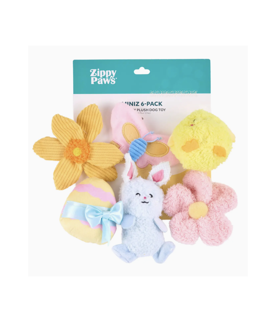 Mini-jouets du printemps x 6 Zippy Paws