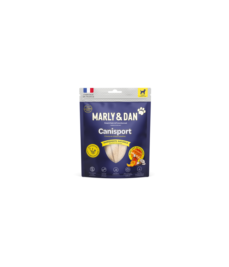 Barres à mâcher pour chien - Canisport 80g - Marly & Dan