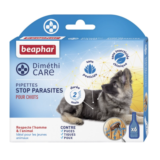 DIMETHICARE Pipettes stop parasites pour chiots