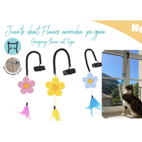 Jouet fleur accroche poignée