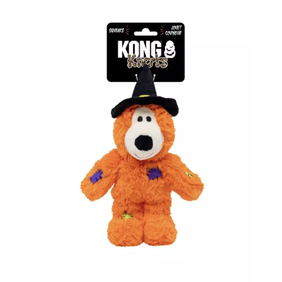 KONG Halloween Wild Knots Witch Bear S/M - Orange