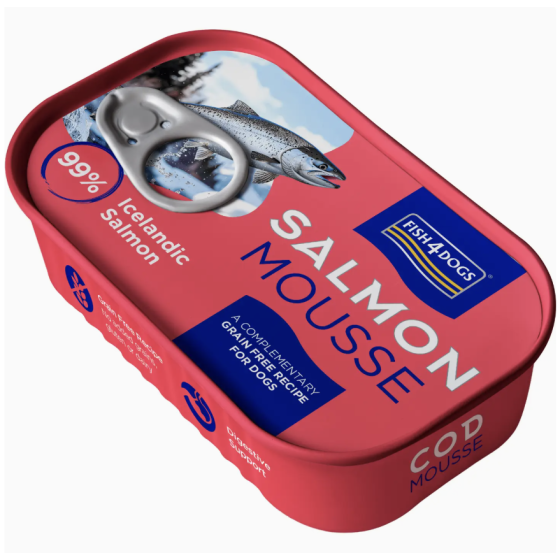 Mousse de saumon Fish4Dogs...
